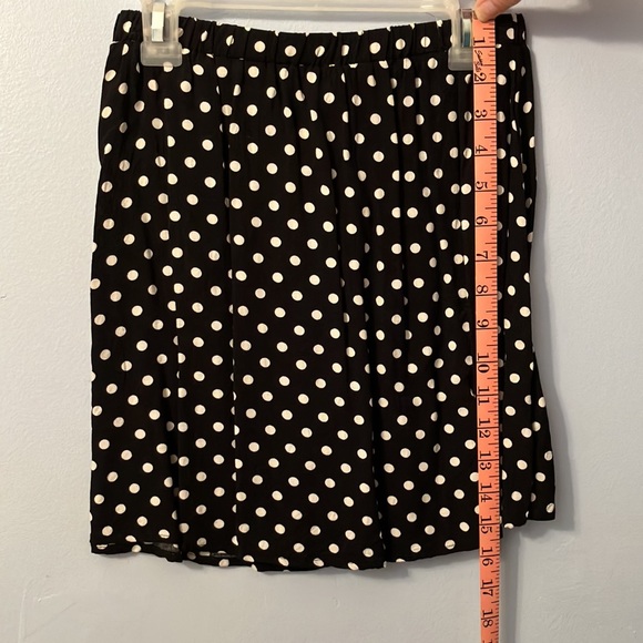Polka Dot Skirt- 12” by 16”, black and white - Picture 2 of 5